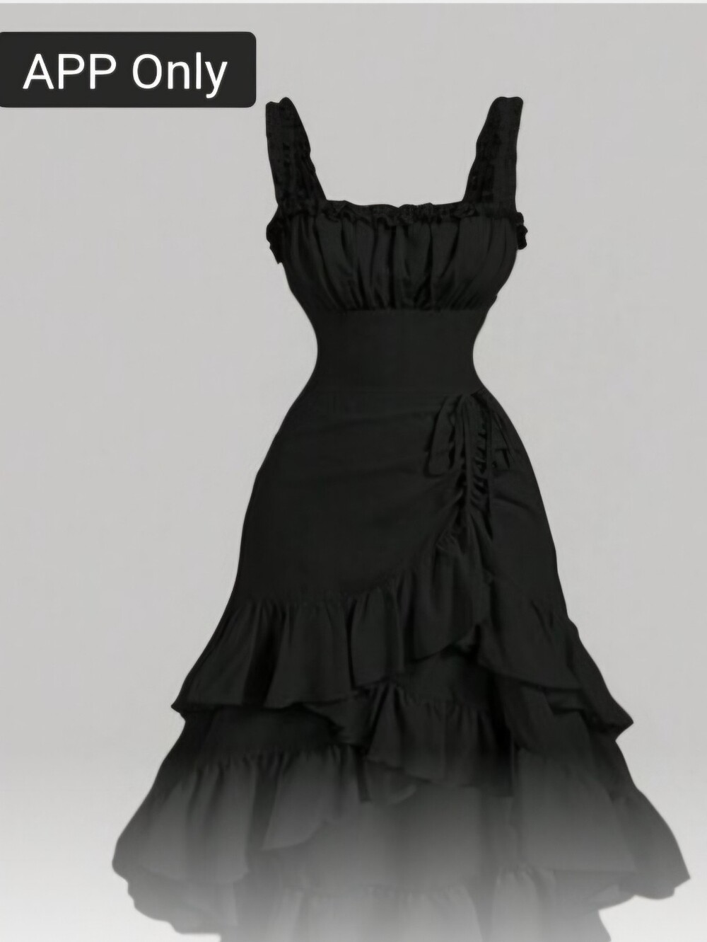 NWT! SheinMod Black Lolita Dress Size 1X